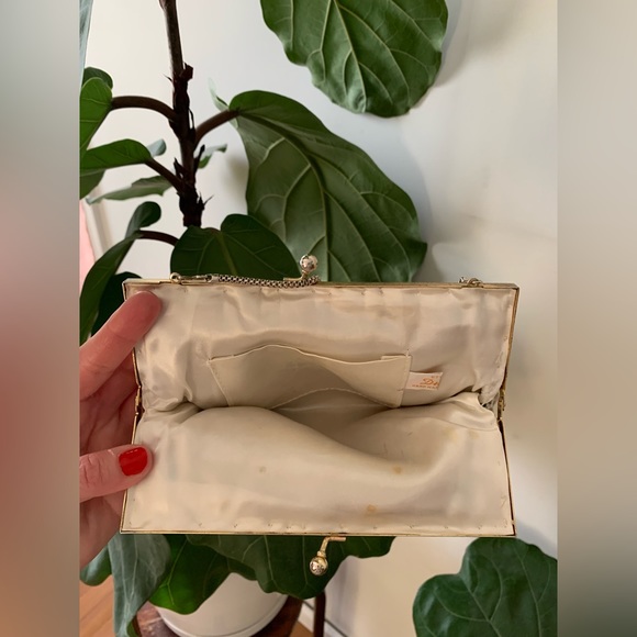 True Vintage embroidered tapestry small purse bag petit point - Picture 9 of 9